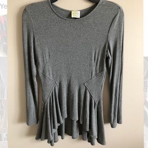 Torn by Ronny Kobo peplum top